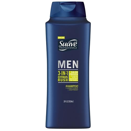 Suave 3 In 1 Mens Citrus Rush Shampoo Beauty & Personal Care Suave