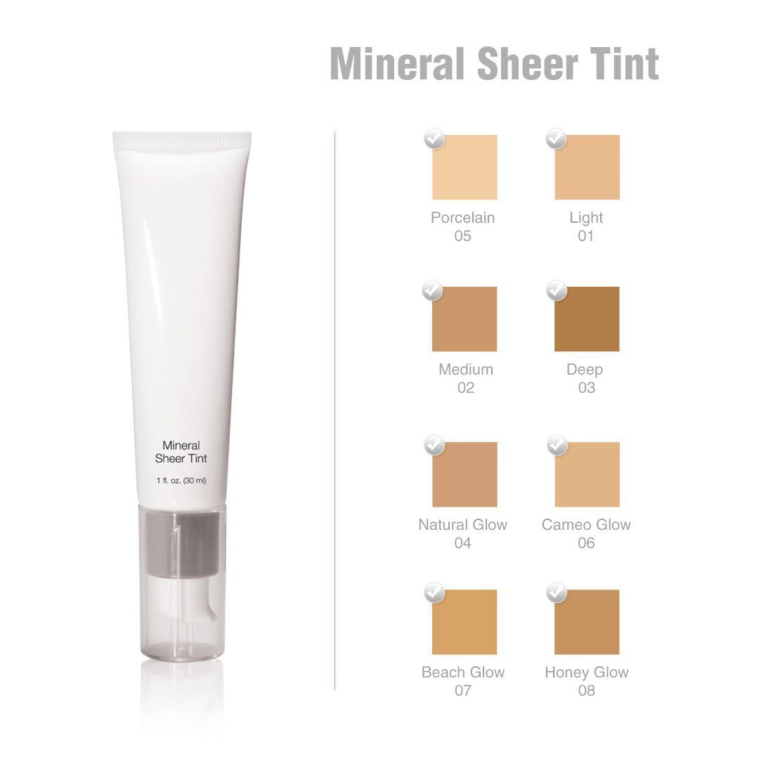 Mineral Sheer Tint Foundation Spf 20, New Makeup Tinted Moisturizer (Natural Glow) - 1 fl oz Beauty & Personal Care Beauty Basics