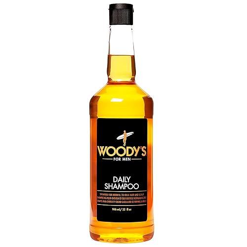 Woody's Daily Shampoo for Men - Sulfate-Free, All-Natural & Organic Scalp Cleanser for Healthy Hair, 32 fl oz Beauty & Personal Care Woody's