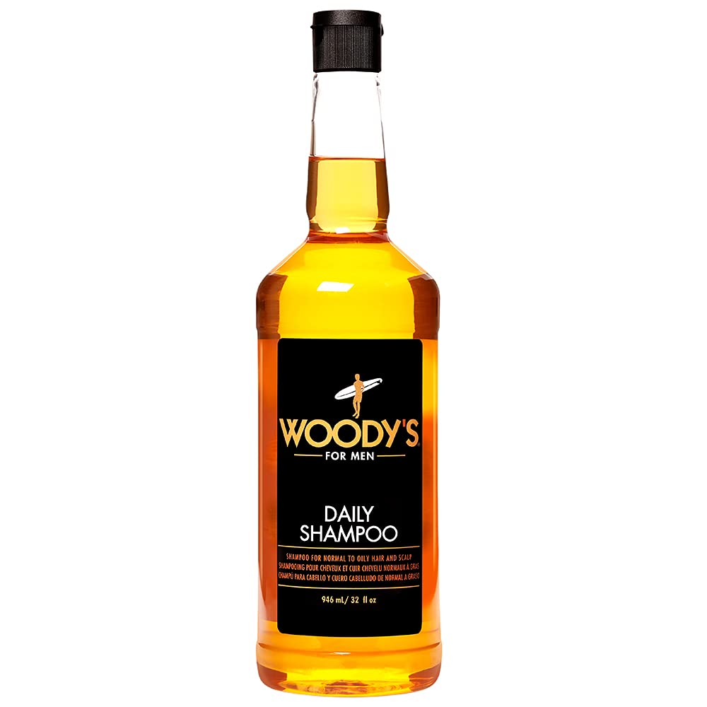 Woody's Daily Shampoo for Men - Sulfate-Free, All-Natural & Organic Scalp Cleanser for Healthy Hair, 32 fl oz Beauty & Personal Care Woody's