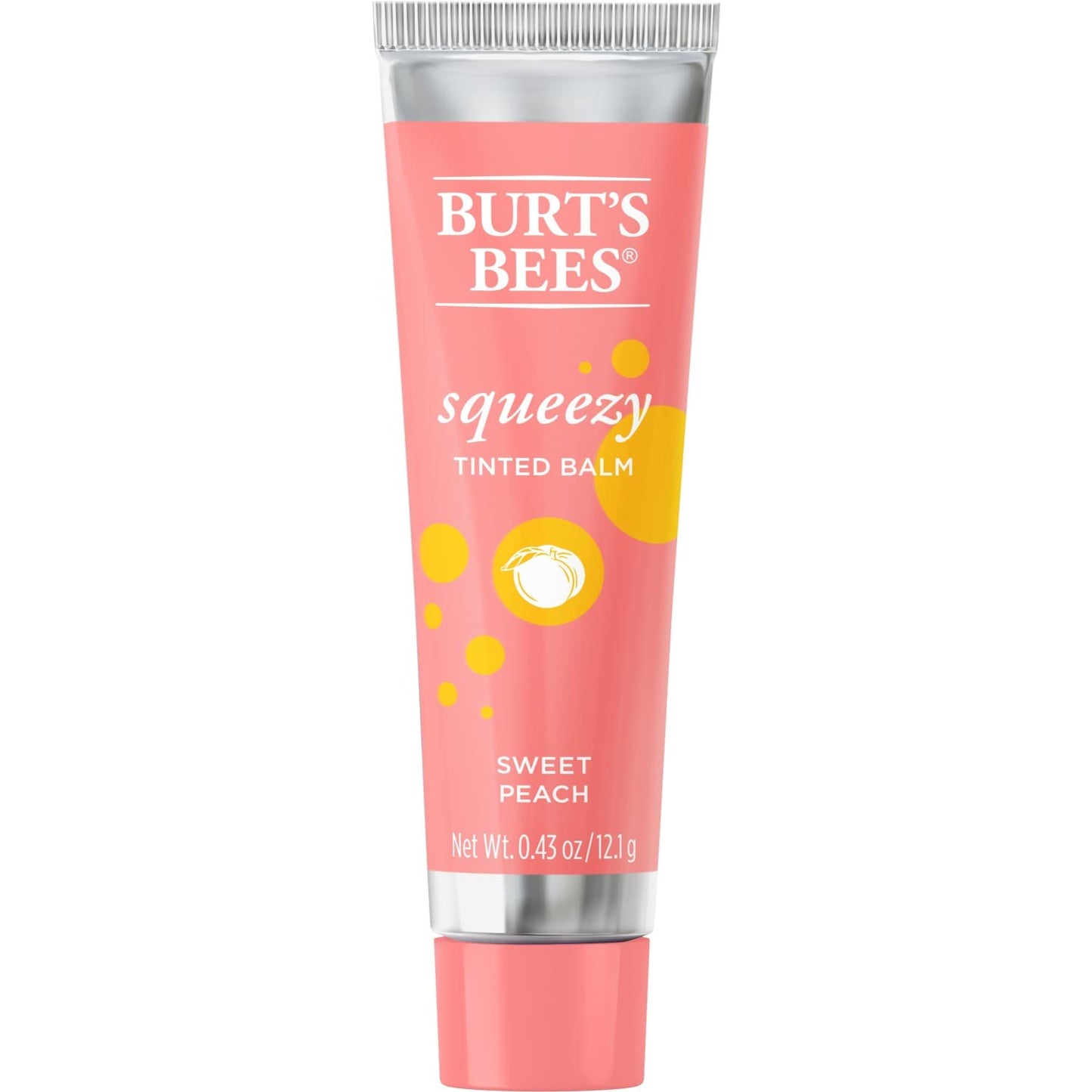 Burt's Bees 100% Natural Origin Squeezy Tinted Lip Balm, Sweet Peach, 0.43 Ounce Squeeze Tube Beauty and Personal Care Burt's Bees