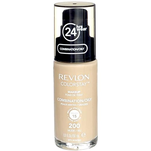 Revlon Colorstay for Combo/Oily Skin Makeup, Nude [200] 1 oz (Pack of 2) Beauty & Personal Care REVLON