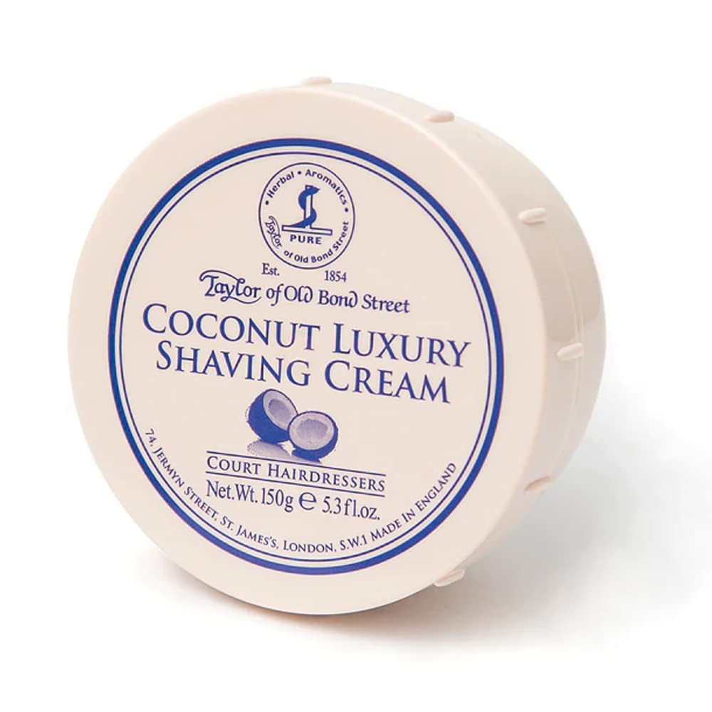 Taylor of Old Bond Street Shaving Cream Bowl, Coconut, 5.3 Ounce 01016 Beauty & Personal Care Taylor of Old Bond Street