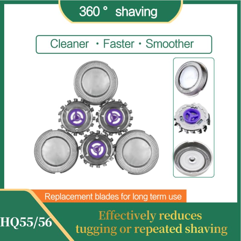 3PCS HQ4 Replacement Heads Shaver Blades Fit for Norelco 5811XL 5801XL 5822XL HQ4 HQ55 HQ1 HQ3, Close-cutting Men's Electric Razor for a Smooth Beauty and Personal Care BNVXR