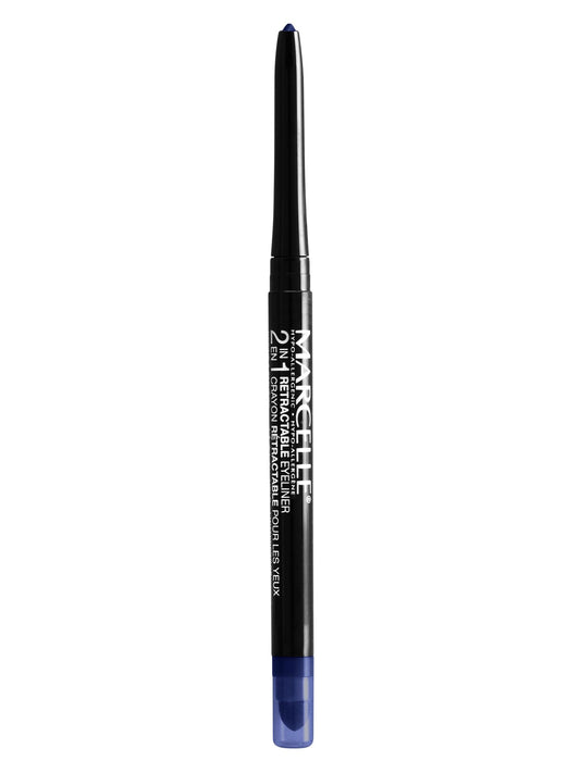 Marcelle 2-in-1 Retractable Eyeliner, Midnight Blue, Waterproof, Easy-To-Smudge, Smokey Eye, Long-Lasting 12h, Fragrance-Free, Hypoallergenic Beauty & Personal Care MARCELLE