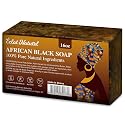 ÉCLAT NATUREL African Black Soap, 100% Pure & Natural, With Raw Shea Butter, Palm Kernel Oil and Cocoa Pods Ash for Dry & Oily Skin Care, Supports Beauty & Personal Care ÉCLAT NATUREL