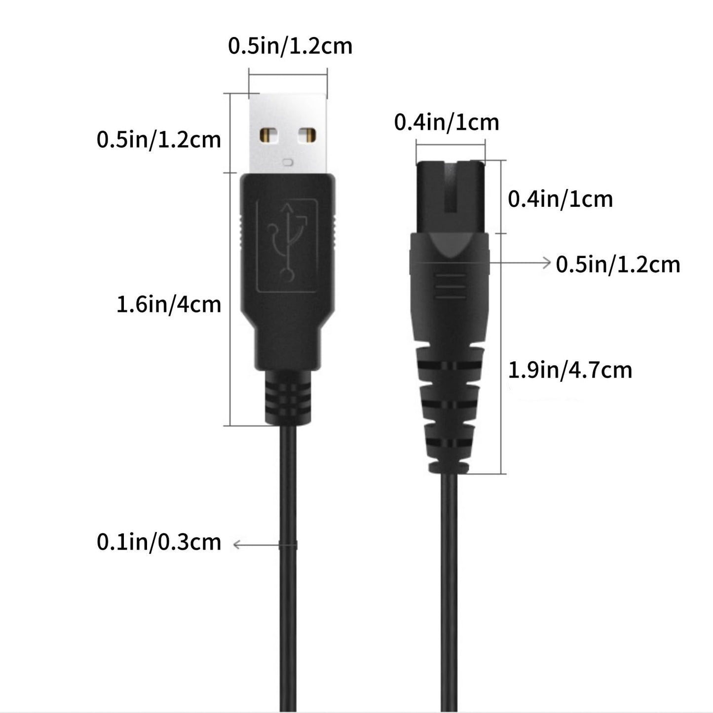 USB Charging Plug Shaver Power Cord for Shavers Barber Electric Charger US Beauty and Personal Care NATEFEMIN
