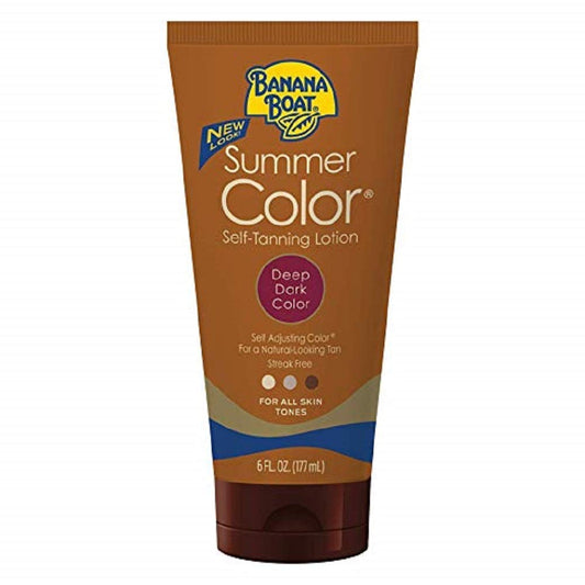 Banana Boat Summer Color Self Tanning Lotion 6oz – Sunless Tanner for All Skin Tones, Deep Dark Gradual Tan, Streak-Free, Long-Lasting Glow Beauty & Personal Care Banana Boat