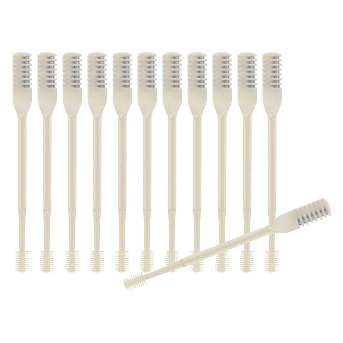 TIDTALEO Manual Nose Hair Trimmer 12pcs Set, Dual-Head Portable Nasal Hair Cutter for Men and Women, Beige, Travel-Friendly Personal Grooming Tool Beauty and Personal Care TIDTALEO