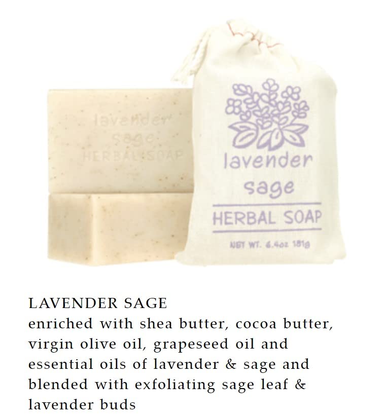 Greenwich Bay Trading Co. Herbal Bar Soap Set, 6 Scents, 6.4 Oz Each - Lemon Thyme, Lavender Sage, Vanilla Bourbon, Tobacco Flower, Honey Chamomile Beauty & Personal Care Greenwich Bay