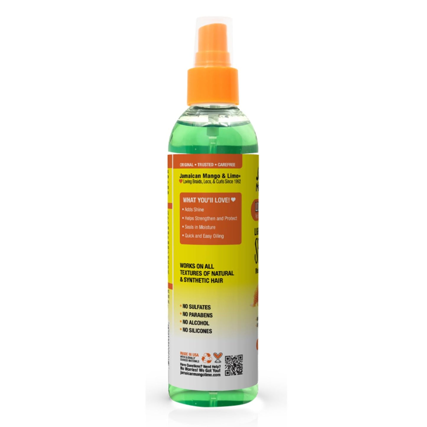 Jamaican Mango & Lime Love Your Locs Lightweight Spray Oil - Nourishing Shine & Scalp Relief for Locs, Braids, Twists, Curls 6 oz Beauty & Personal Care Jamaican Mango & Lime