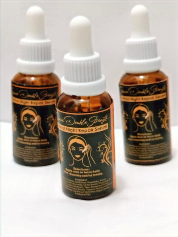 Simmie Double Strength Retinol Night Repair Serum Combo (1 Fl Oz) Beauty & Personal Care Simmie
