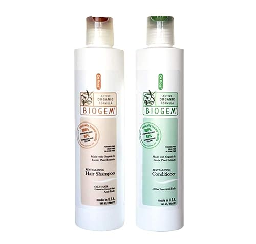 Dr ROSS' BIOGEM Clinically Proven Hair Loss Hair Care : Shampoo, Conditioner 10 Ounces for Oily Scalp Safety, Efficacy Test 100 Percent Stopped Beauty & Personal Care Dr Ross' BIOGEM (Appolos, Inc.)