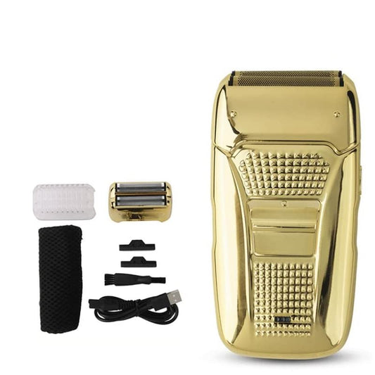 Electric Shaver Hair Cleaning Razor Beard Foil Shaving Machine Finishing Tool for Men(Gold) Beauty and Personal Care RASRGTRQ