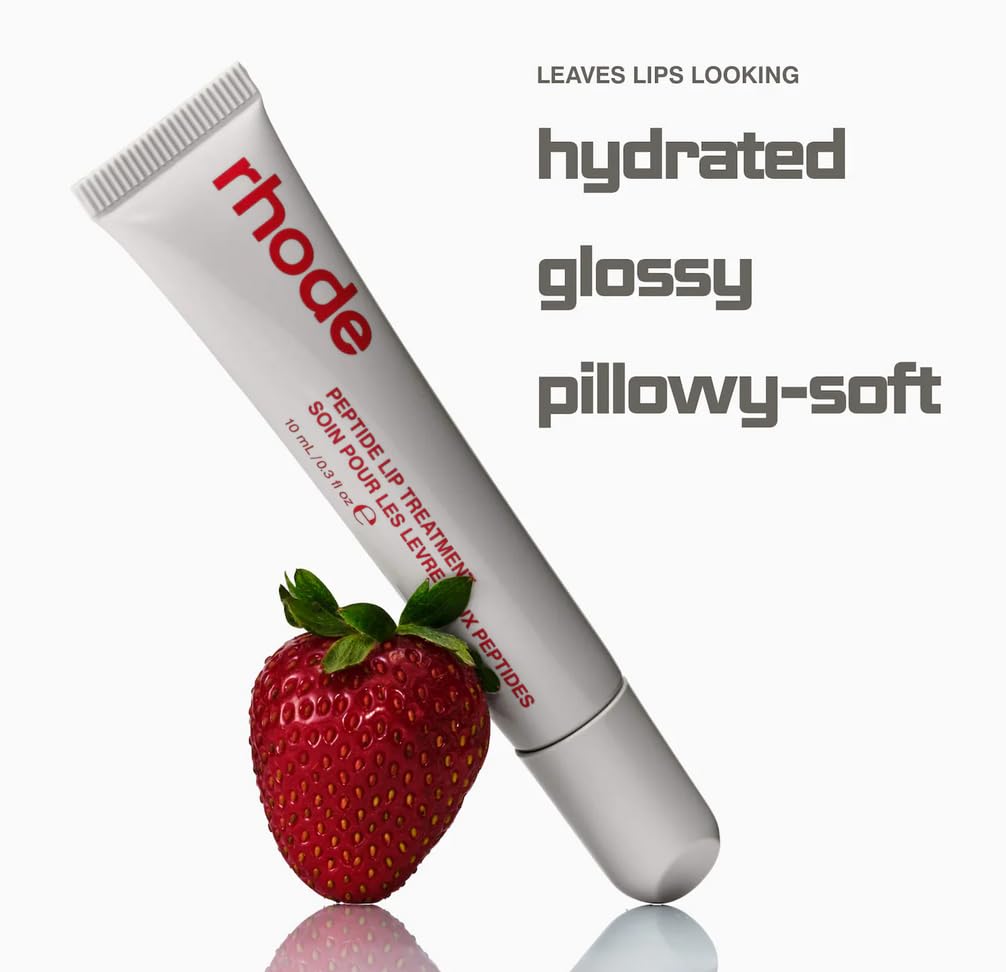 Rhode Peptide Lip Treatment in Strawberry Glaze Size: 10ml / .3 fl oz Beauty and Personal Care Rhode