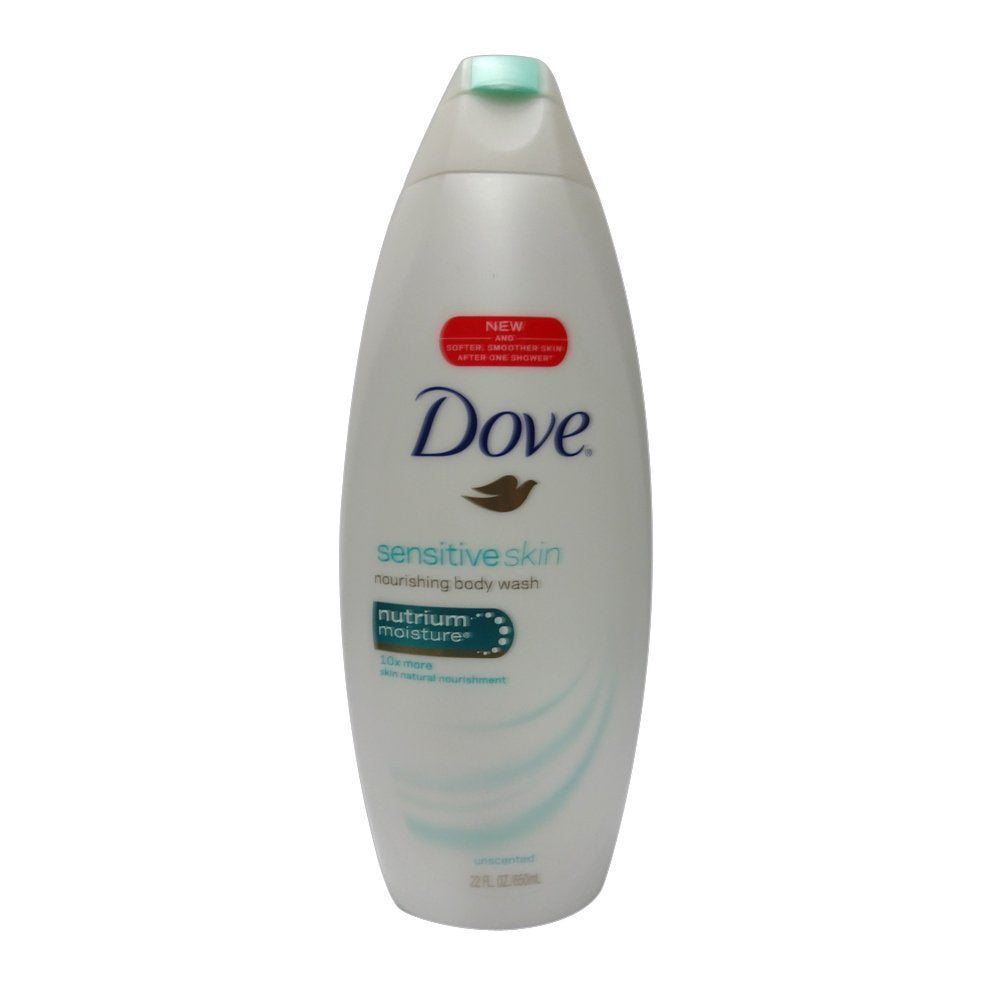 Dove Body Wash 22 Ounce Sensitive Skin Unscented (650ml) (6 Pack) Beauty & Personal Care Dove