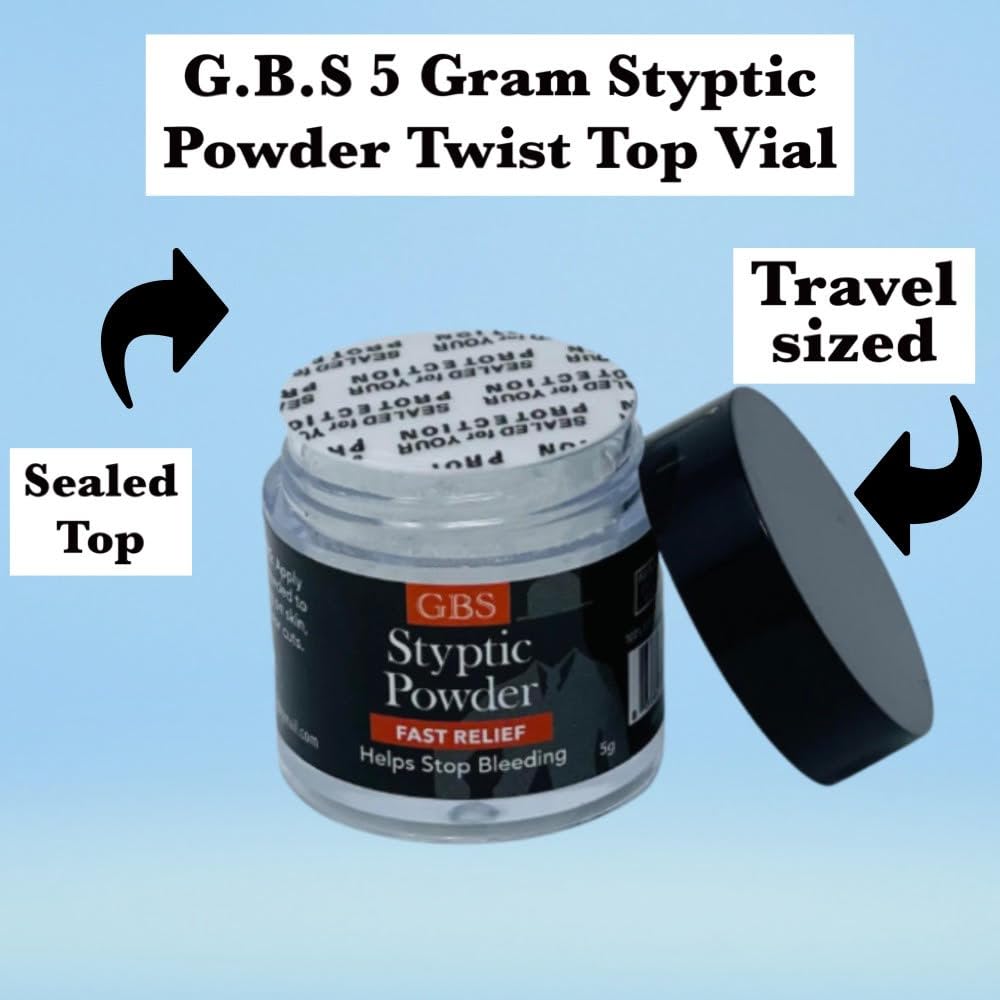 GENTS Sharp Blades and Styptic Powder Jar, Stops Bleeding From Shaving Nicks and Cuts Soothes Skin and Pore After Shave, Pack of 36 Beauty and Personal Care G.B.S