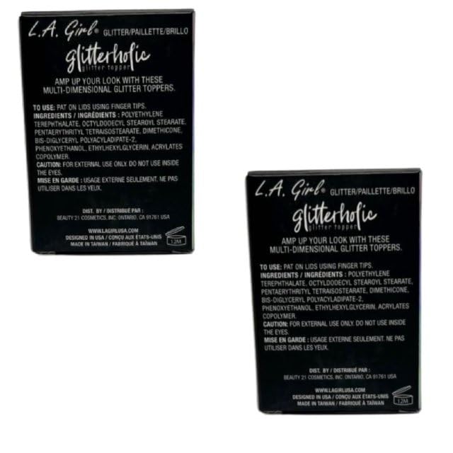 Pack of 2 L.A. Girl Glitterholic Glitter Topper, Holo-Glam GGP451 Beauty & Personal Care L.A. Girl