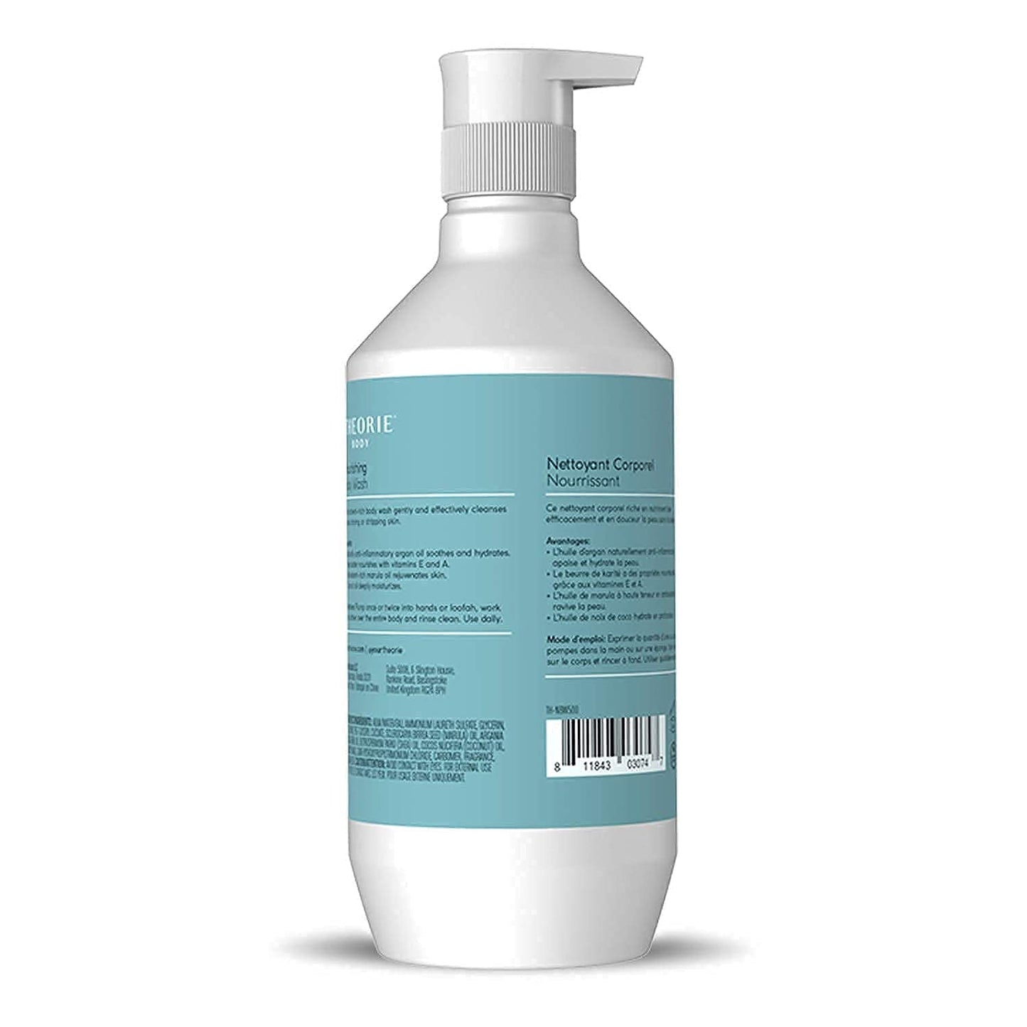 Theorie Premium Nourishing Body Wash - Made with Marula Oil, Argan Oil, Coconut Oil & Shea Butter - Featuring our Amber Rose Fragrance - Vegan Beauty & Personal Care Theorie