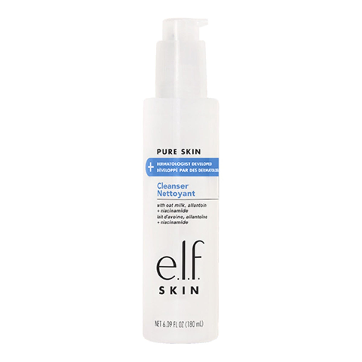 e.l.f. SKIN Pure Skin Cleanser, Non-Foaming Gentle Daily Face Wash For Sensitive Skin, Removes Impurities Without Irritation, Vegan & Cruelty-Free Beauty & Personal Care e.l.f.