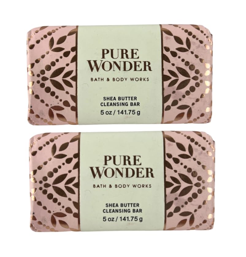Bath & Body Works Cleansing Bar, Pack of 2, 5oz Each (Pure Wonder) Beauty & Personal Care Bath & Body Works