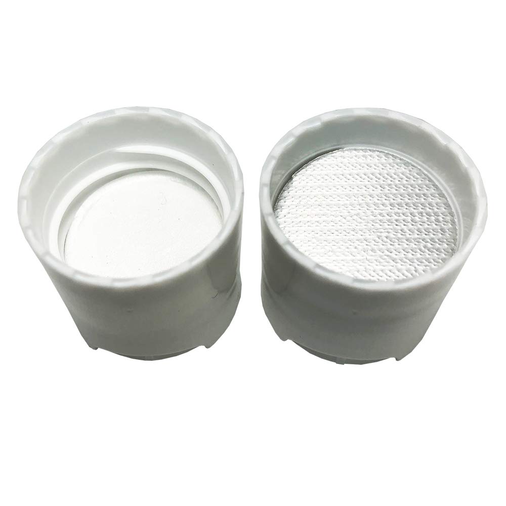 PKnGO Pressure Sensitive Foil Seal 24 mm (50 PCS) - PS Safety Seals for Freshness and Leak Prevention - Made in USA for Food Medicine and Cosmetic Beauty & Personal Care FRAGFRE