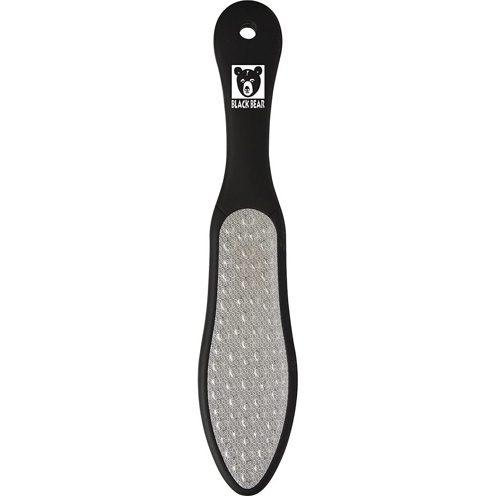 ForPro Black Bear Stainless Steel Pedicure File, Callus Remover Foot File, Double-Sided Professional Quality Tool for Heels and Feet, 10.5’’ L Beauty & Personal Care ForPro Professional Collection