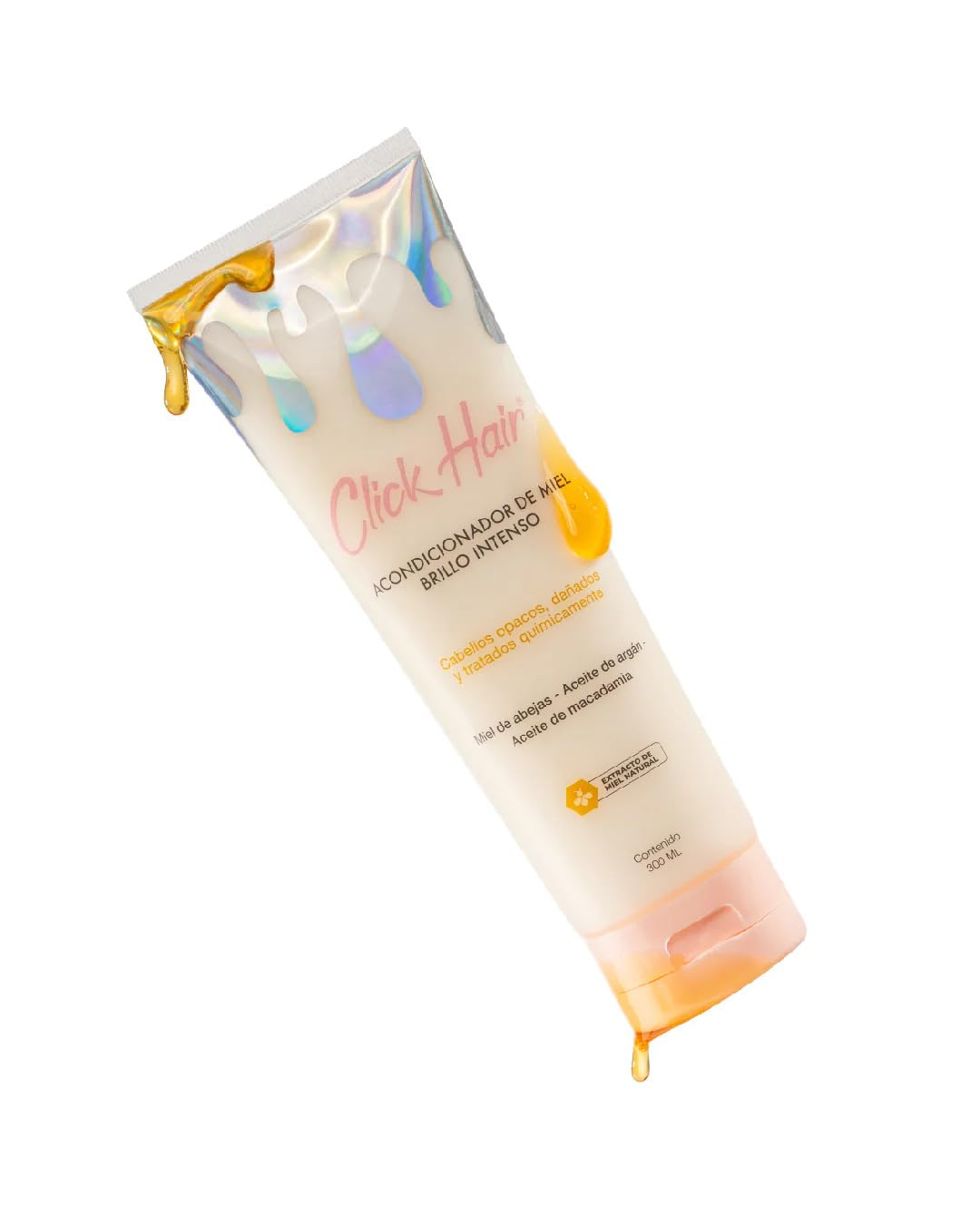 Click Hair Honey Conditioner Intense Shine Acondicionador De Miel Brillo Intenso Colombia (10.1oz - 300ml)