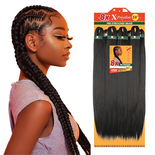 Sensationnel X-Pression Prestretched Braids-8X Braid 58in,350 COPPERRED