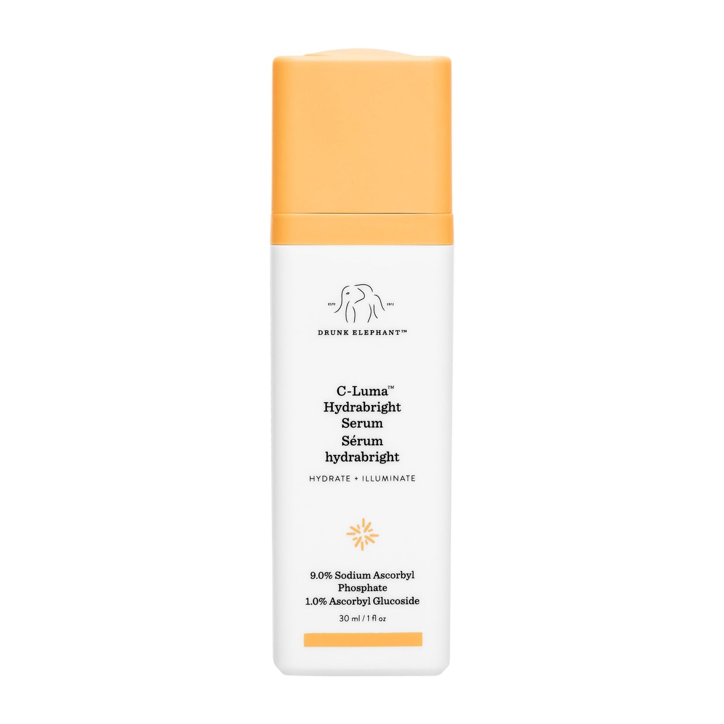 Drunk Elephant C-Luma Hydrabright Serum - 30 ml/1 fl oz - 10% Hydrating Vitamin C - Clean Clinical Skincare - Cruelty-Free - Dermatologist-Tested Beauty & Personal Care Drunk Elephant