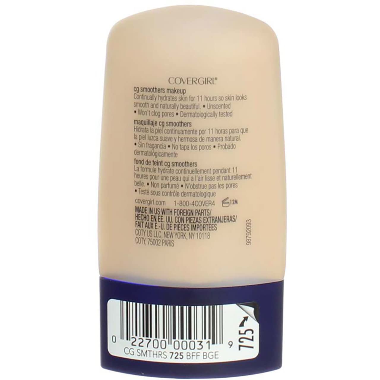 CoverGirl Smoothers Liquid Make Up, Buff Beige 725, 1-Ounce Packages (Pack of 2) Beauty & Personal Care COVERGIRL