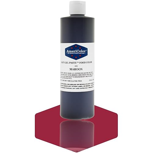 MAROON 13.5 Ounce Soft Gel Paste Food Color Beauty & Personal Care AmeriColor