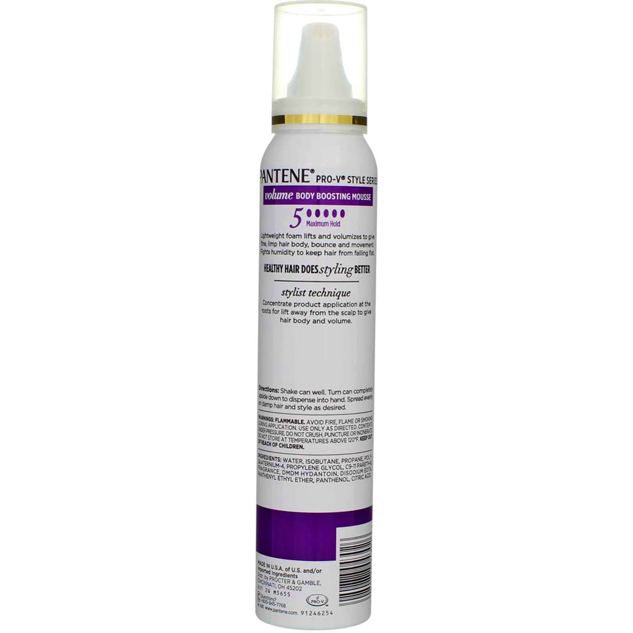 Pantene Volume Body Boosting Mousse, 6.6 oz (Pack of 1) Beauty & Personal Care Pantene