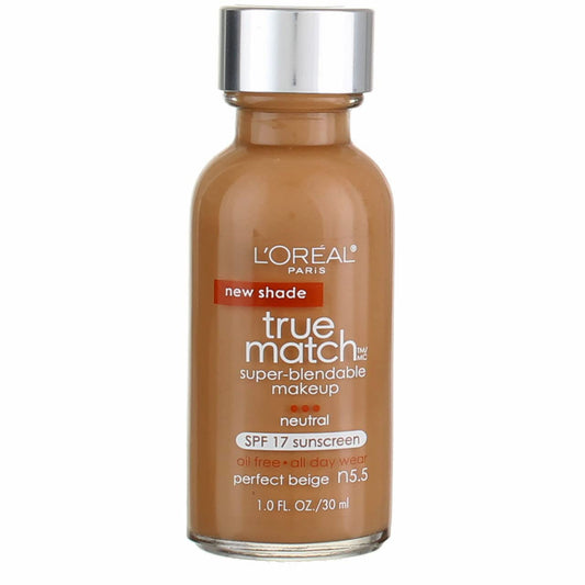 L'Oreal Paris True Match Super-Blendable Makeup, Neutral Perfect Beige [N5.5] 1 oz (Pack of 2) Beauty & Personal Care L'Oreal Paris