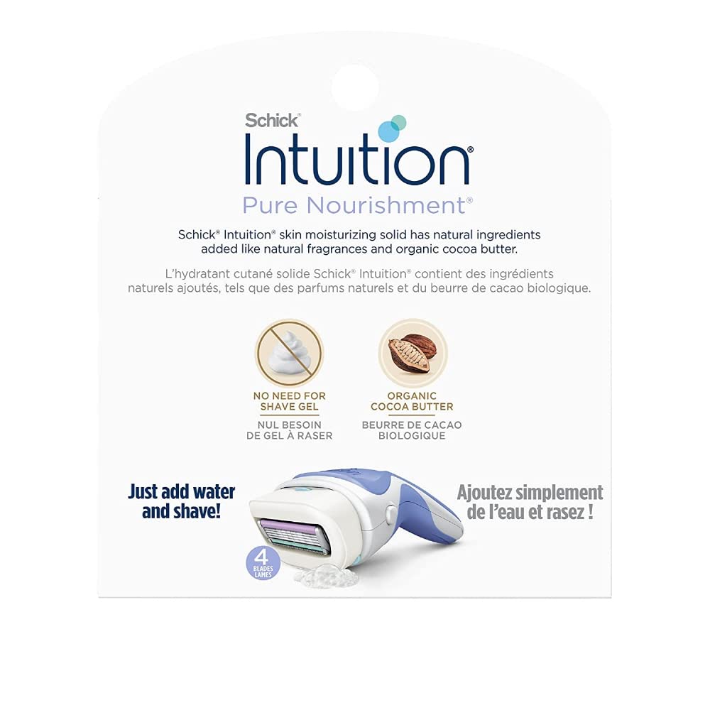 Intuition Pure Nourishment Renewing Advanced Moisture Women Razor Refill Cartridges, 6 count(3count x 2Pack) Beauty and Personal Care CHLIFE