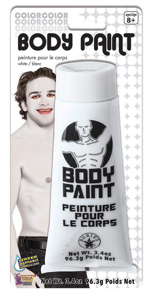 Forum Novelties 3.4 Oz White Fx Washable Body Face Paint Sports Fan Halloween Cream Tube Makeup Beauty & Personal Care Forum Novelties