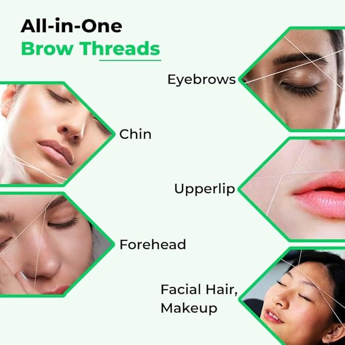 ORGANICA 2 Spool X 300M Organica Organic Cotton Eyebrow Threading Thread - India - Dermaplaning Epilator Tool for Upper Lip Chin Forehead Ibrow Hair Beauty and Personal Care UNIQUE KAFTANS