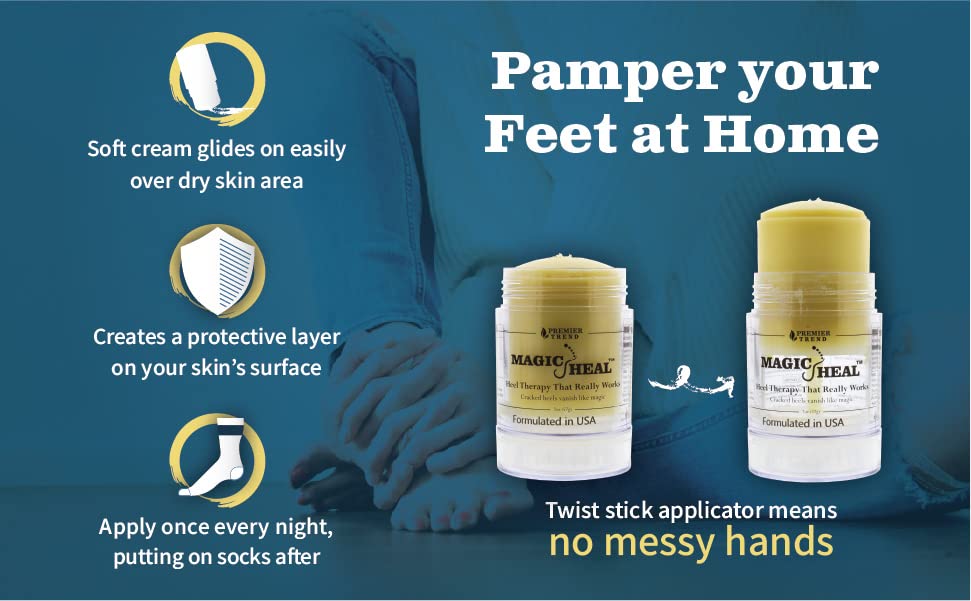 MagicHeal Heel Therapy That Really Works Cracked heels vanish like magic Beauty & Personal Care MAGIC HEAL