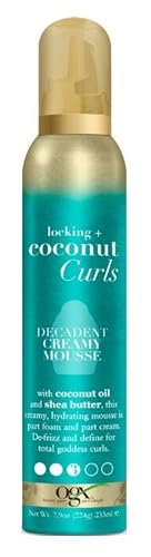 Ogx Locking + Coconut Curls Decadent Creamy Mousse Beauty & Personal Care OGX