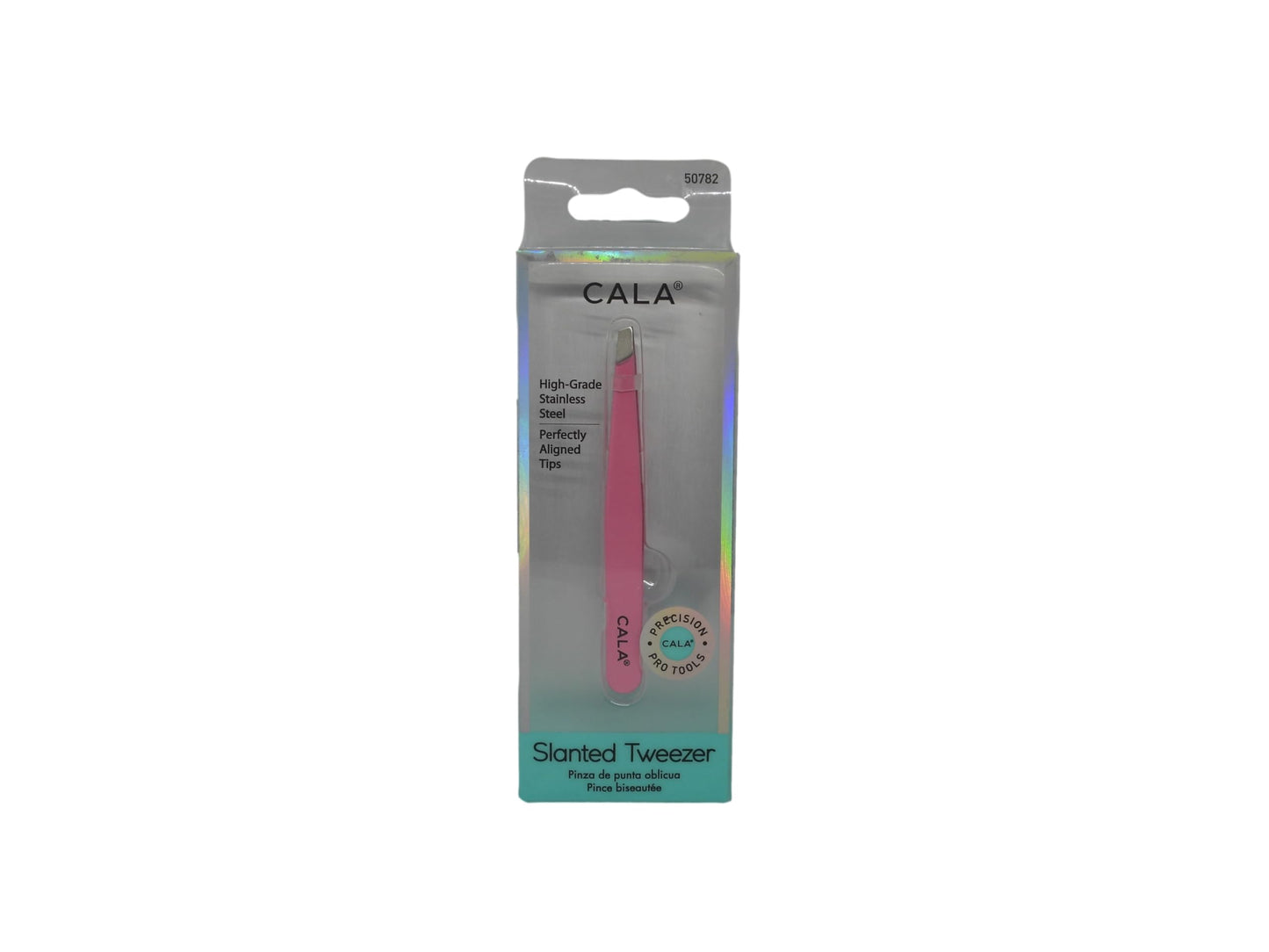 Cala Pro pink slanted tweezers Beauty & Personal Care Cala