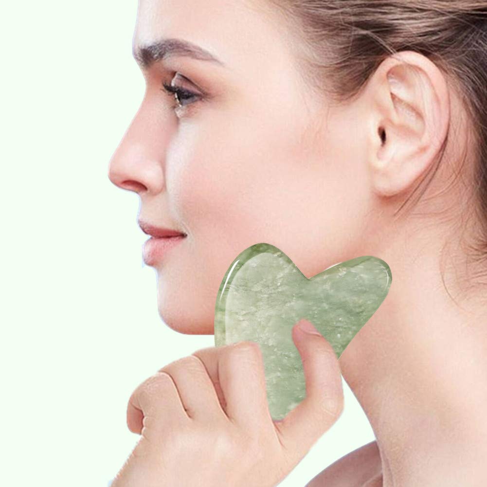 Ysrisny Gua Sha Facial Tools Jade Roller for Face - Facial Massage Tool for Anti Aging Wrinkles and Skin Rejuvenate -100% Natural Jade Stone for Face Beauty & Personal Care Ysrisny