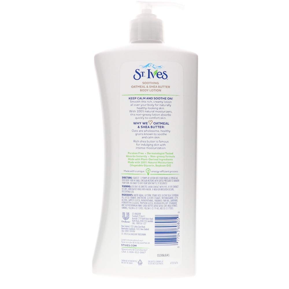Saint Ives St. Ives Body Lotion, Oatmeal and Shea Butter, 21 oz (Pack of 4) (B07CL15SCQ) Beauty & Personal Care St. Ives