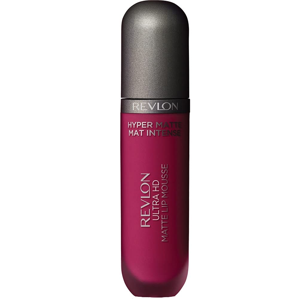 Revlon Ultra HD Lip Mousse Hyper Matte, Longwearing Creamy Liquid Lipstick in Plum / Berry, Crimson Sky (820), 0.2 oz Beauty & Personal Care REVLON