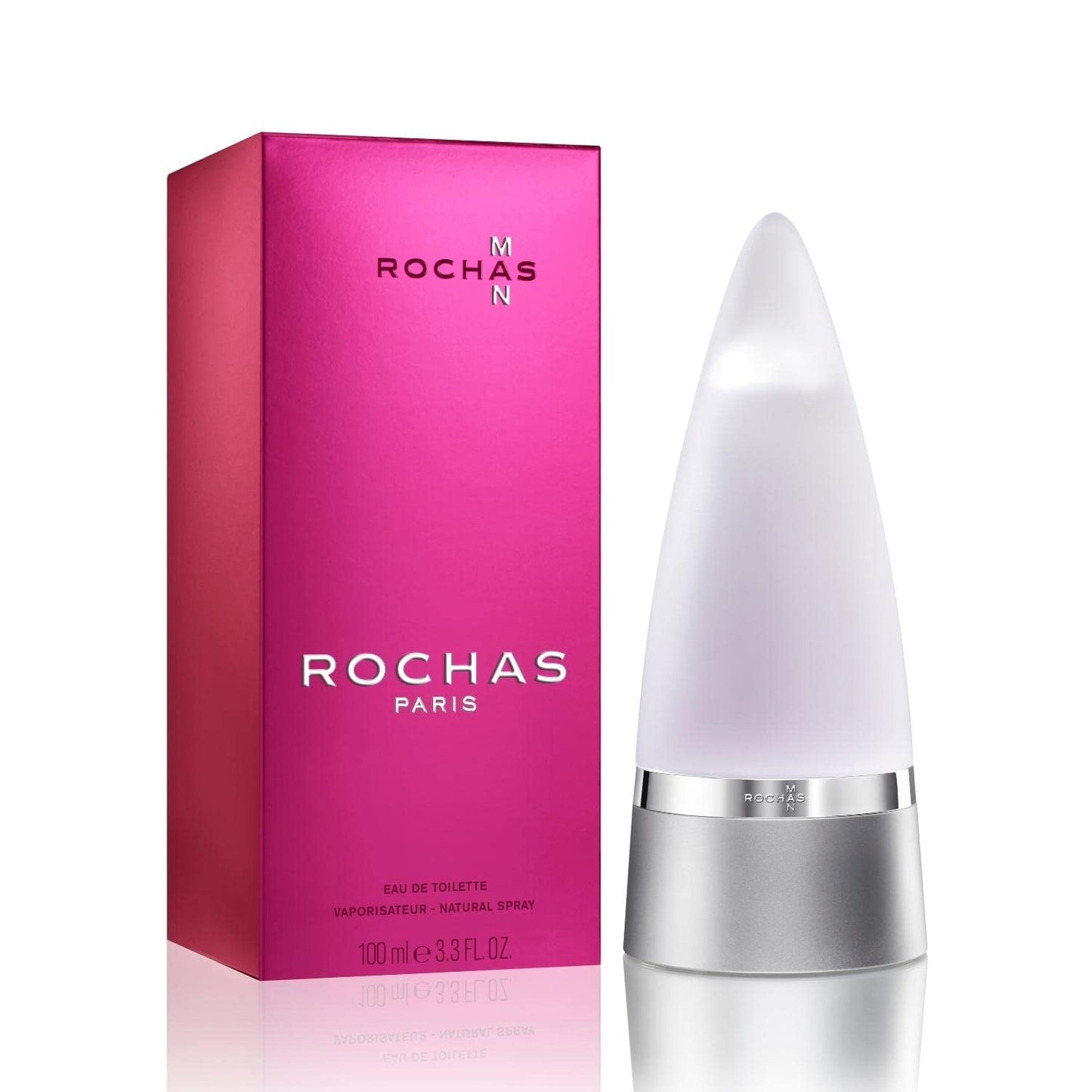 Rochas Man Eau de Toilette, Woody Gourmand, 3.3 fl. oz. Beauty & Personal Care Rochas