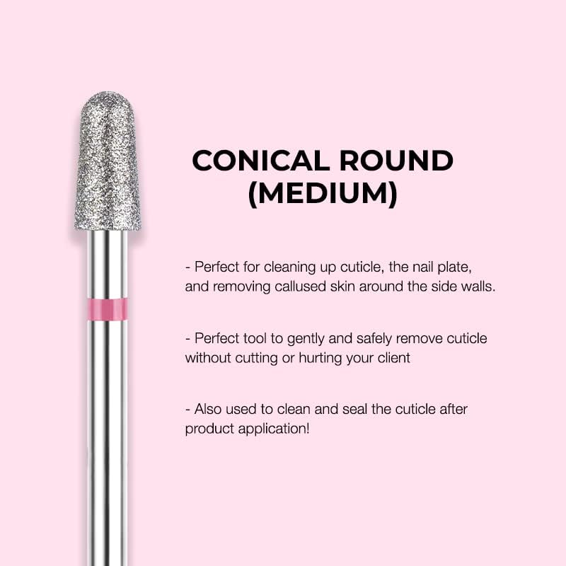 Kiara Sky Cuticle Bit Bundle - 6 Piece Set | Diamond Cuticle Drill Bits Beauty & Personal Care KIARA SKY