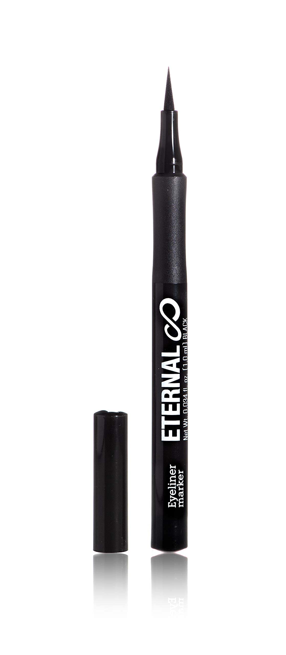Eternal Liquid Professional Eyeliner Marker - Water and Sweat Resistant Non-Smudge with Matte Finish and Thin Tip for Sharp Intense Lines (Black) Beauty & Personal Care Eternal