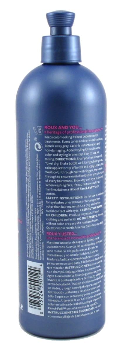 Roux Fanci-Full Rinse #12 Black Radiance 15.2 Ounce (Pack of 6) Beauty & Personal Care Roux
