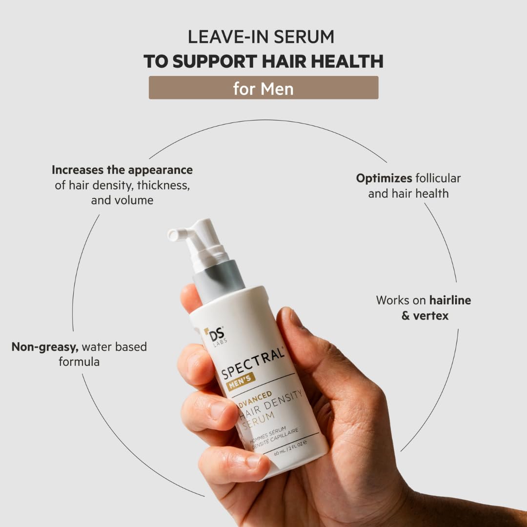 DS Labs Spectral Men’s Hair Density Serum (formerly Spectral.DNC-N) - Lightweight Leave-In for Fuller Looking, Thicker Looking Hair, Fast Absorbing Beauty and Personal Care ds labs