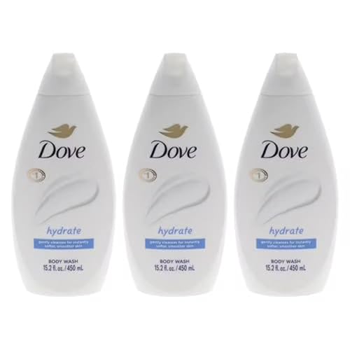 Dove Body Wash - Hydrate for Unisex - 15.2 oz Body Wash (Pack of 3) Beauty & Personal Care Dove