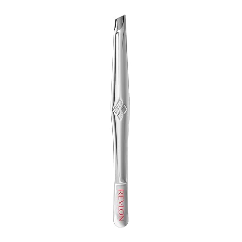 Revlon Multipurpose Hair Removal Tweezer, High Precision Slant Tip Tweezers for Men, Women & Kids, Stainless Steel (Pack of 1) Beauty & Personal Care REVLON